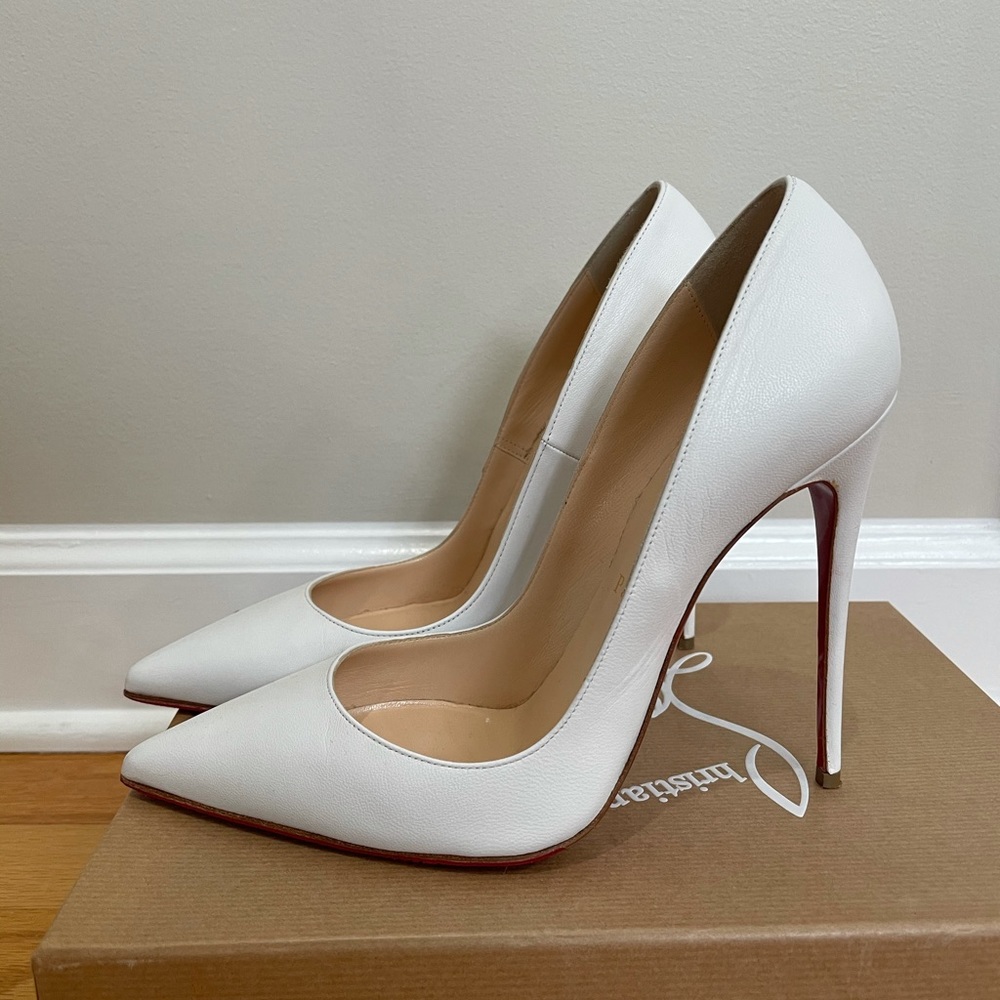 Christian Louboutin So Kate 120 kid pumps